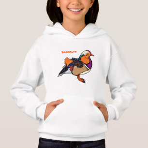 Colourful mandarin duck illustration
