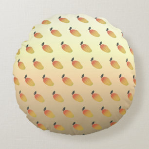 Colourful Mango Pattern Round Pillow