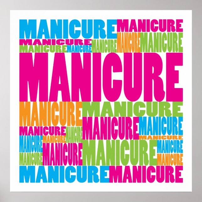 Colourful Manicure Poster (Front)