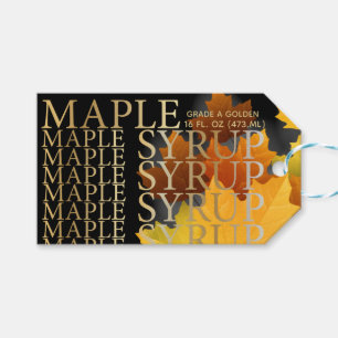Colourful Maple Leaf Product Tag