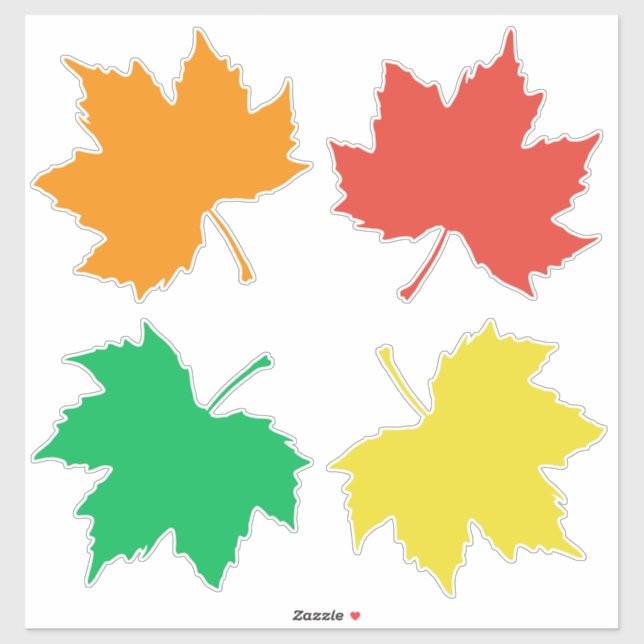 Colourful maple leaves pattern (Sheet)