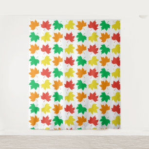 Colourful maple leaves pattern tapestry
