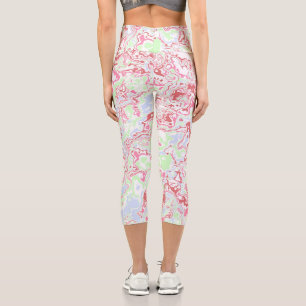 Colourful Marble 2 Capri Leggings