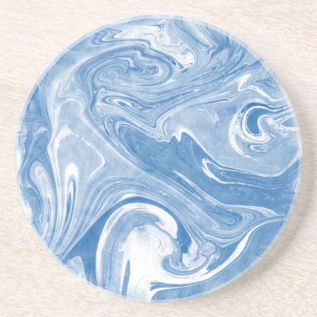 Colourful Marble Art Pattern. Coaster (Front)