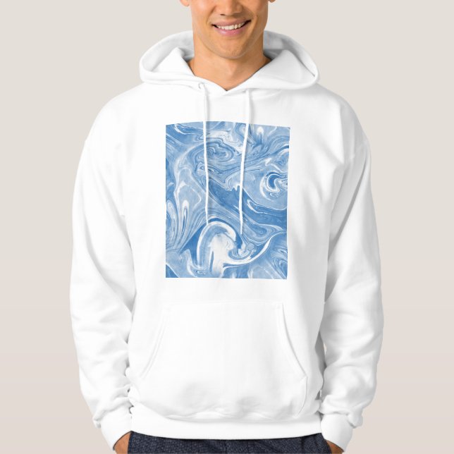 Colourful Marble Art Pattern. Hoodie (Front)