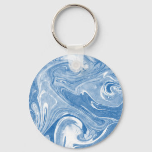 Colourful Marble Art Pattern. Keychain