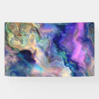 Colourful marble banner