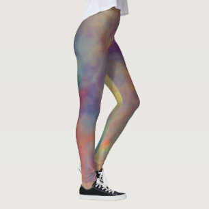 Colourful Marble Clouds Leggings