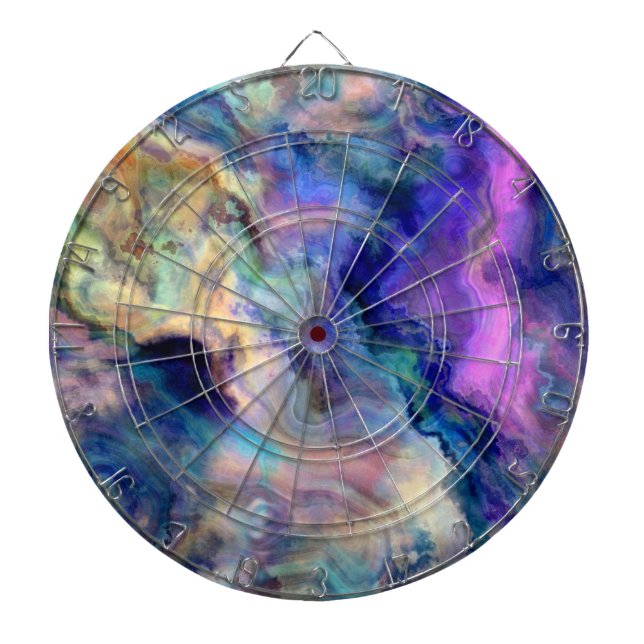 colourful marble dartboard (Front)