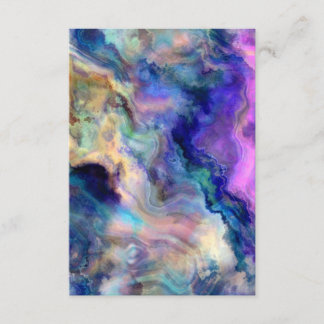 Colourful marble enclosure card