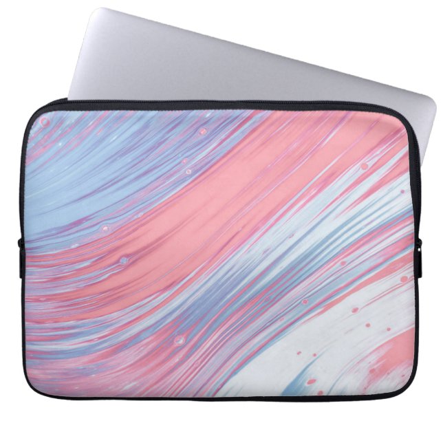 Colourful marble Neoprene Laptop Sleeve 13 inch (Front)