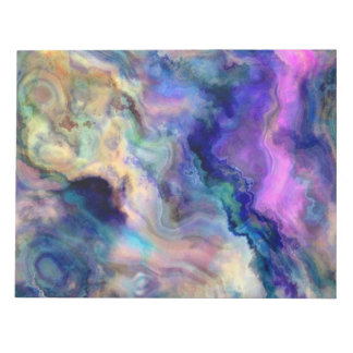 Colourful marble notepad