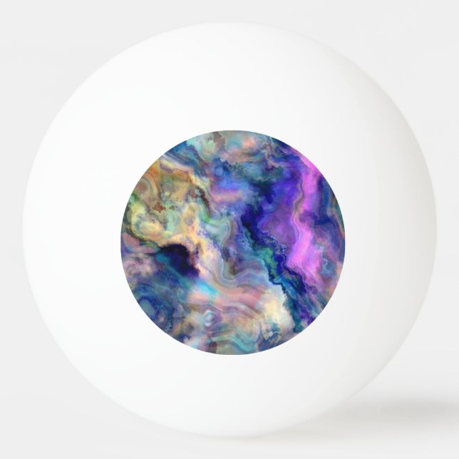 Colourful marble ping pong ball (Front)