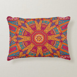 Colourful marble texture, high-resolution interior accent pillow