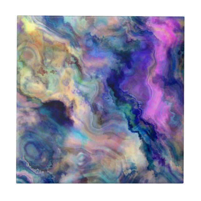 Colourful marble tile (Front)