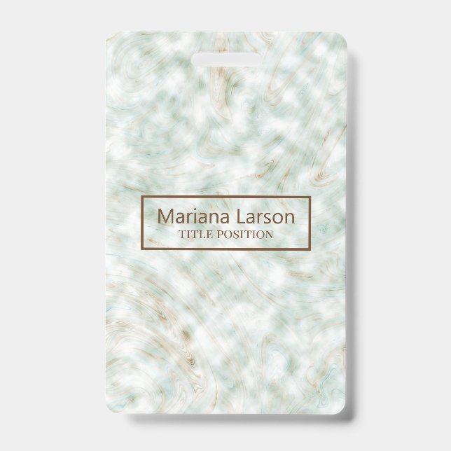 Colourful Marbled Badge (Front)