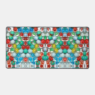 Colourful Marbles Artistic Photo Design Desk Mat