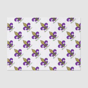 Colourful Mardi Gras Fleur De Lis Tissue Paper