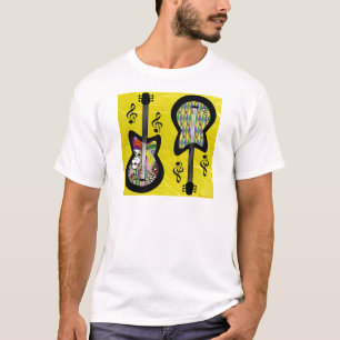 Colourful Mardi Gras Guitars T-Shirt