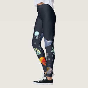 Colourful Marine Creatures Leggings