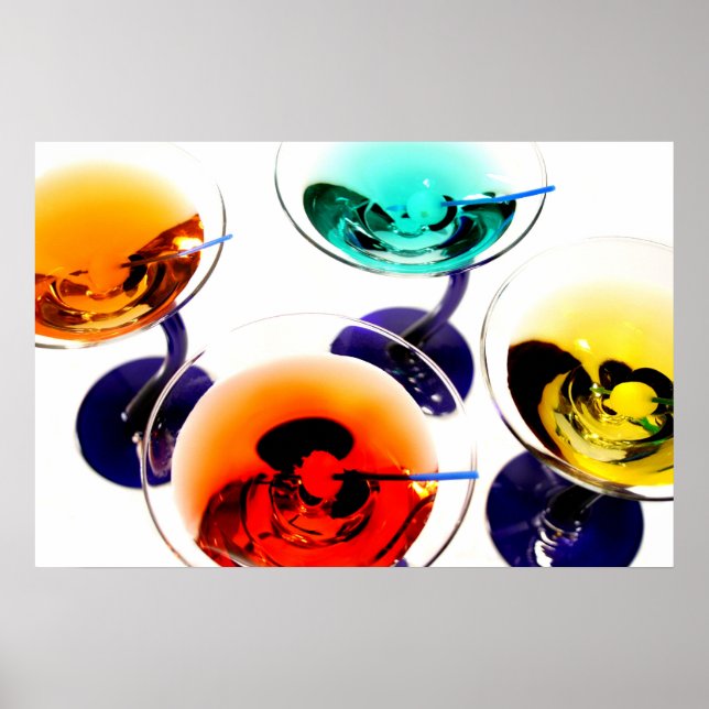 colourful martinis poster (Front)