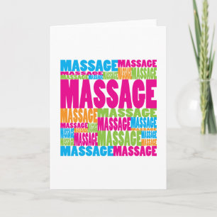 Colourful Massage Card