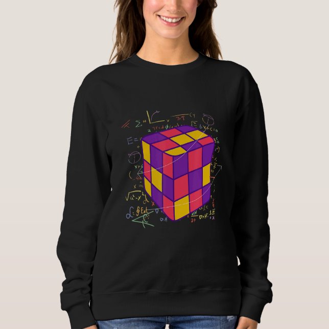Colourful Math Cubes Manipulatives Development Ear Sweatshirt (Front)