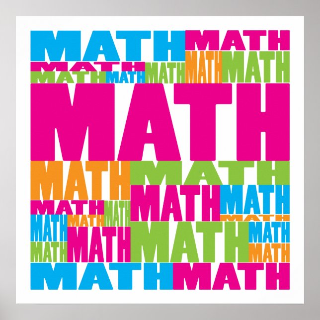 Colourful Math Poster (Front)
