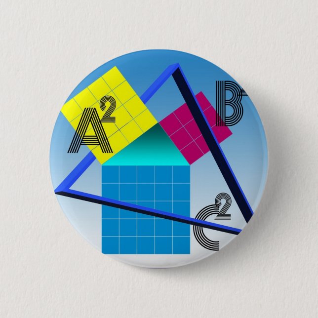 Colourful Mathematics 2 Inch Round Button (Front)