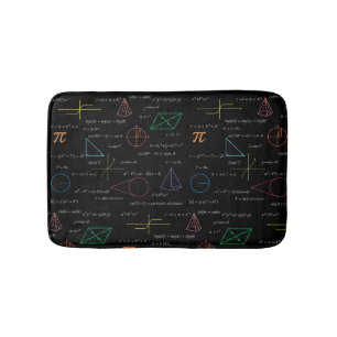 Colourful Mathematics Equations Math Formulas Bath Mat