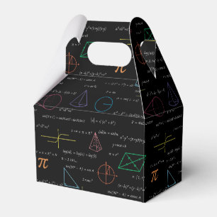 Colourful Mathematics Equations Math Formulas Favor Box
