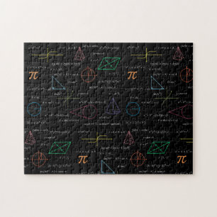 Colourful Mathematics Equations Math Formulas  Jigsaw Puzzle