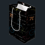 Colourful Mathematics Equations Math Formulas  Medium Gift Bag<br><div class="desc">A colourful mathematics equations and formulas pattern on a black background. An ideal design for math teachers,  mathematic enthusiasts,  scientists,  math students,  mathematics tutors,  arithmetic etc. A modern math pattern for back to school students and teachers etc.</div>