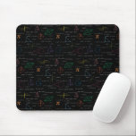 Colourful Mathematics Equations Math Formulas  Mouse Pad<br><div class="desc">A colourful mathematics equations and formulas pattern on a black background. An ideal design for math teachers,  mathematic enthusiasts,  scientists,  math students,  mathematics tutors,  arithmetic etc. A modern math pattern for back to school students and teachers etc.</div>