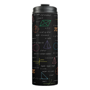 Colourful Mathematics Equations Math Formulas  Thermal Tumbler