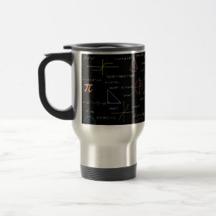 Colourful Mathematics Equations Math Formulas  Travel Mug