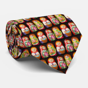 Colourful Matryoshka Dolls Tie