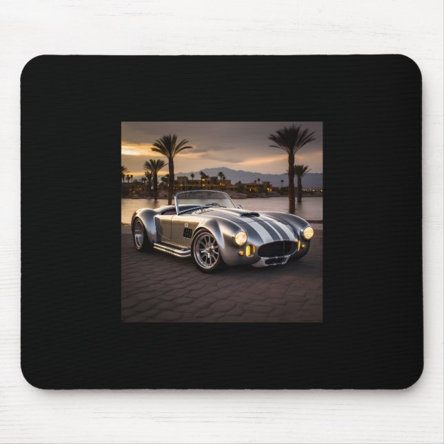 Colourful Matte Race Car Printed Mouse Pad - Enhan (Front)