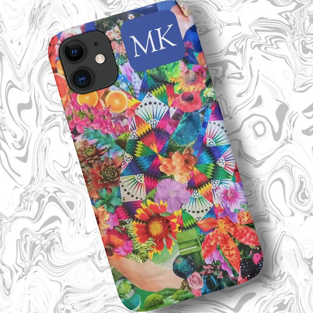 Colourful Maximalist Collage Art Trendy Case-Mate iPhone Case (Creator Uploaded)