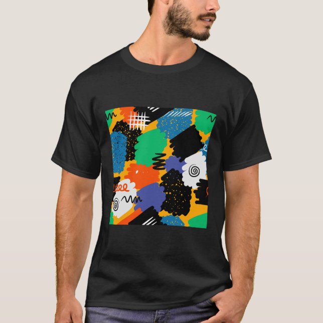 Colourful Maximalist Design T-Shirt (Front)