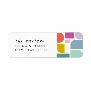 Colourful Maximalist Return Address