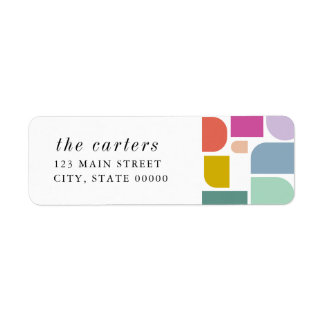 Colourful Maximalist Return Address