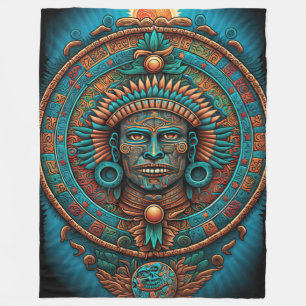 Colourful Mayan Calendar Blanket