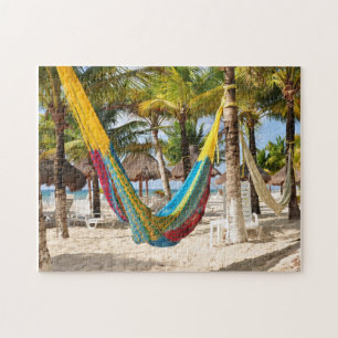 Colourful Mayan Hammock Cozumel Mexico Puzzle