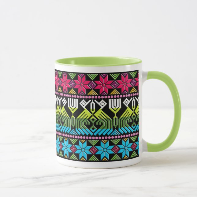 Colourful mayan pattern mug (Right)