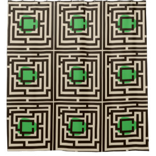 Colourful Maze Pattern on Custom Colour