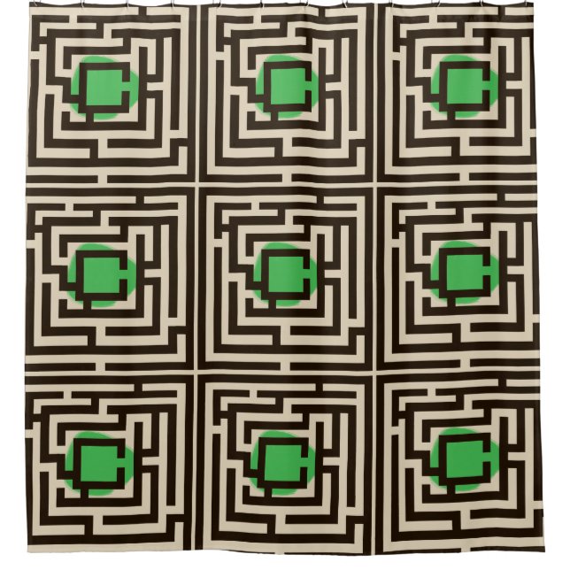Colourful Maze Pattern on Custom Colour (Front)