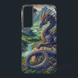 Colourful, Medieval Dragon castle Samsung Galaxy Case<br><div class="desc">.</div>