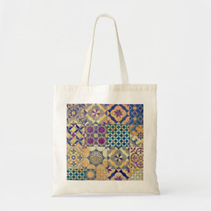 Colourful Mediterranean & Aegean traditional tiles Tote Bag