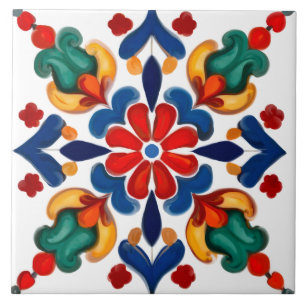 Colourful,Mediterranean,mosaic, Tile